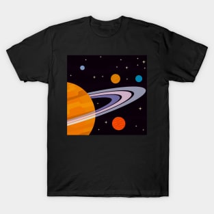 Rings of Saturn Illustration T-Shirt